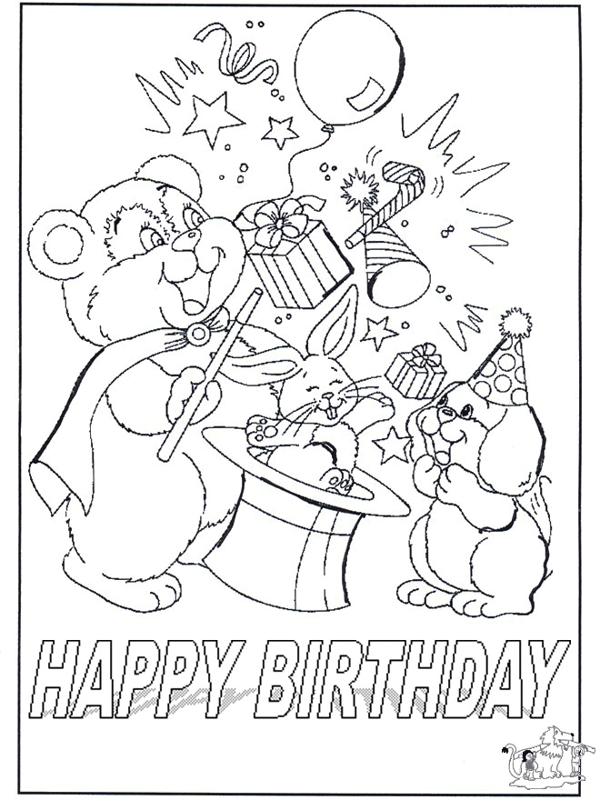 Plansa de colorat cu Felicitari 86 124